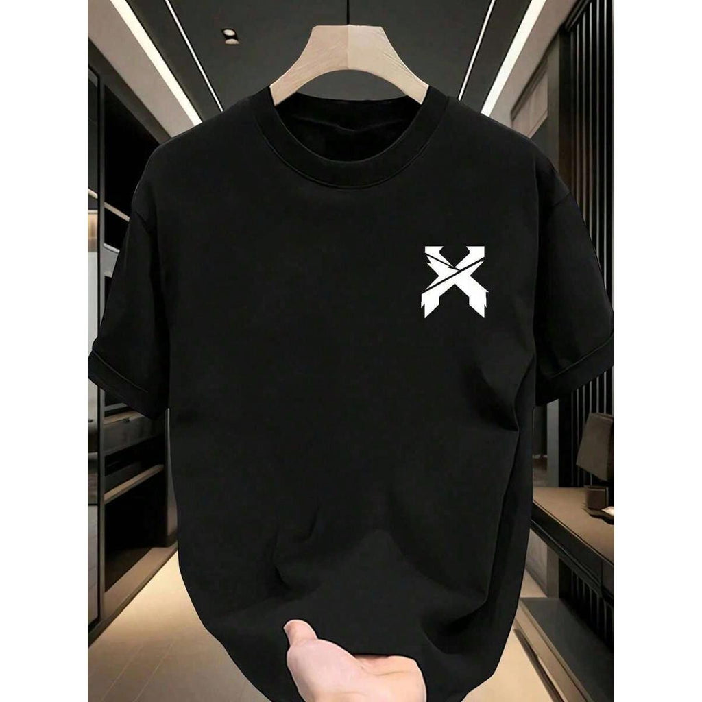 Men's graphic T-shirt, suitable for everyday wear, 100% pure cotton, unisex, creative, fashionable streetwear, high-quality design, comfortable fit, trendy style, a must-have item in your wardrobe. Pure cotton printed T-shirt, slimming and flattering.