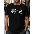 FISH ON Crinkle Plus Size Men'S Tee