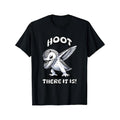 Men'S Heavyweight 180GSM T-Shirt | Funny "Hoot There It Is!" Snowy Owl Graphic Tee, Casual Everyday Shirt for Dad, Husband, Grandpa - Birthday Father'S Day Gift - Sizes S-5XL in Black, Extra Long PlusSize, Plus Size