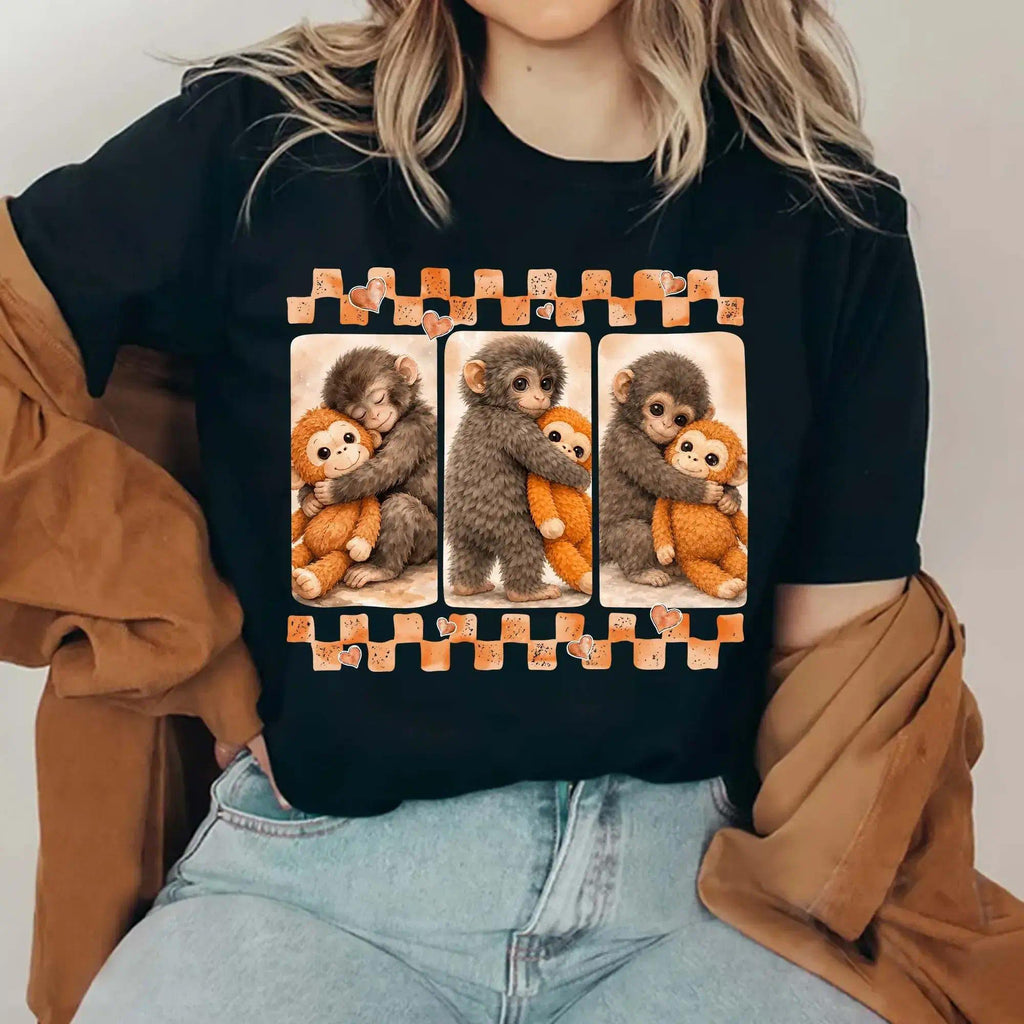 Dear Punch Monkey Unisex T-Shirt, Viral Baby Monkey Inspired Shirt