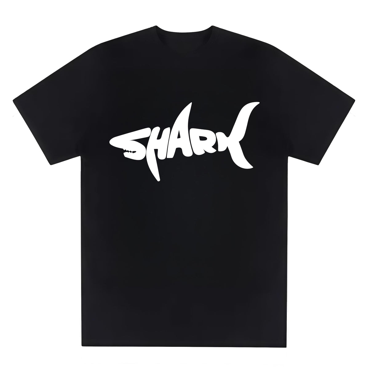 T-Shirt with "SHARK" Graphic Comfortable casual short-sleeved T-shirt in summer