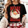 Santa Merry Christmas Shirt, Merry Christmas Shirts, Santa Claus Tee, Xmas Women Shirt, Santa Christmas Party Tee