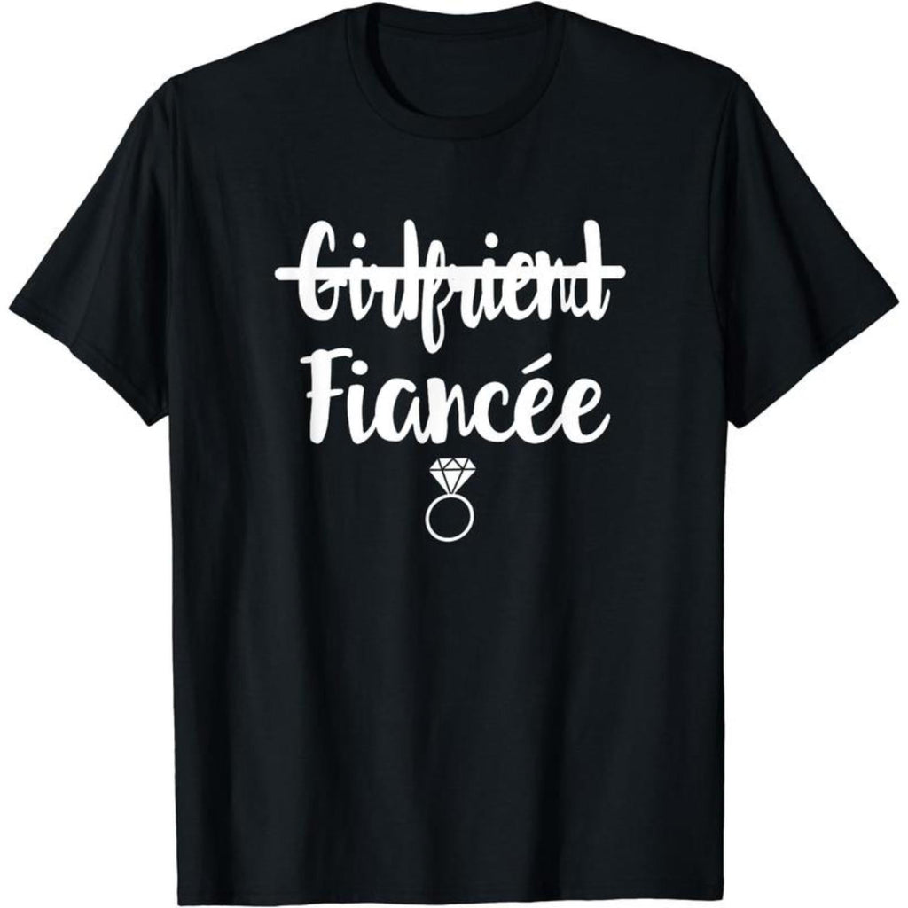 I Said Yes Girlfriend to Fiancee Engagement Gift Engaged Fun T-Shirt, Funny Shirt, Cotton Tee, Short Sleeve, Size S-5XL