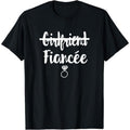 I Said Yes Girlfriend to Fiancee Engagement Gift Engaged Fun T-Shirt, Funny Shirt, Cotton Tee, Short Sleeve, Size S-5XL