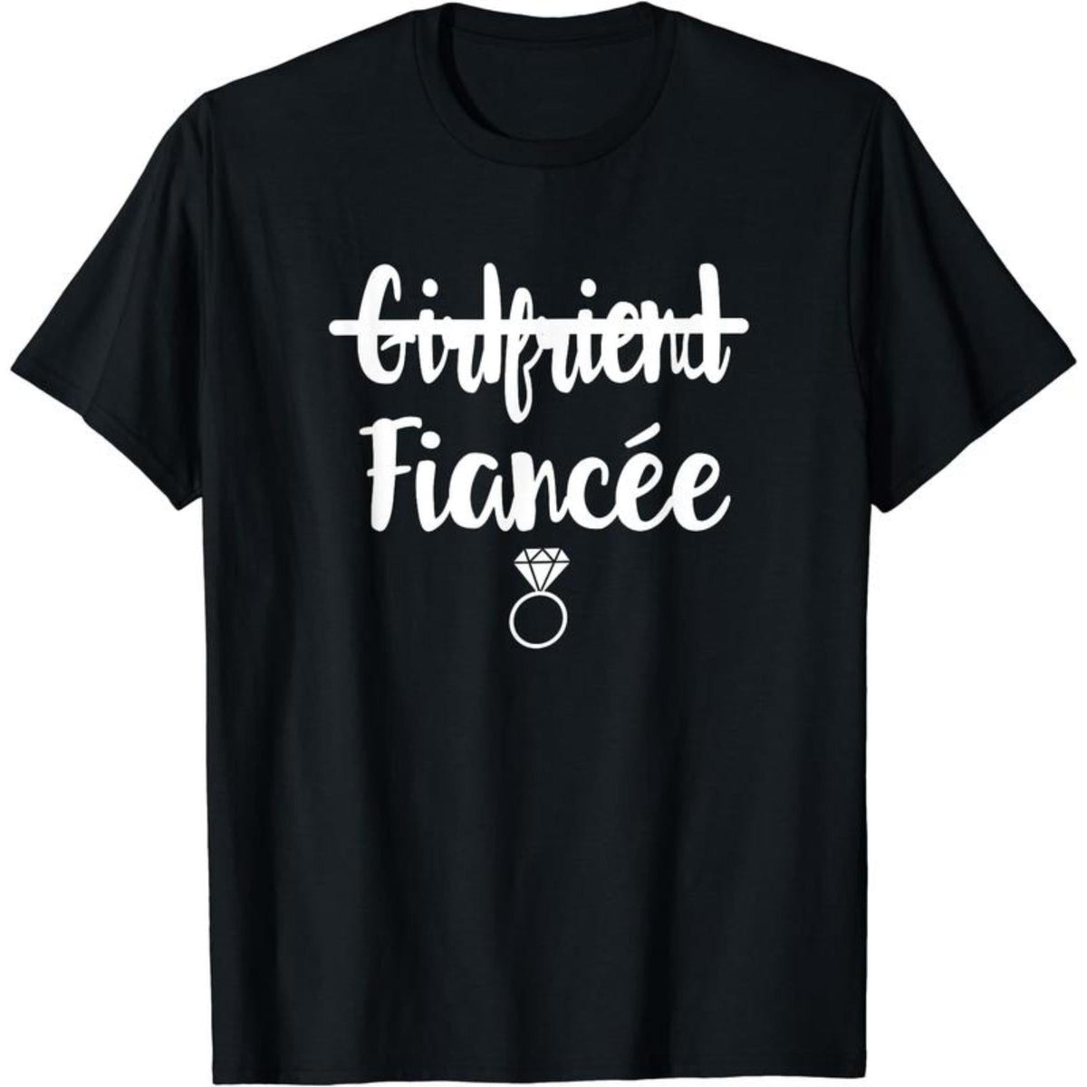 I Said Yes Girlfriend to Fiancee Engagement Gift Engaged Fun T-Shirt, Funny Shirt, Cotton Tee, Short Sleeve, Size S-5XL