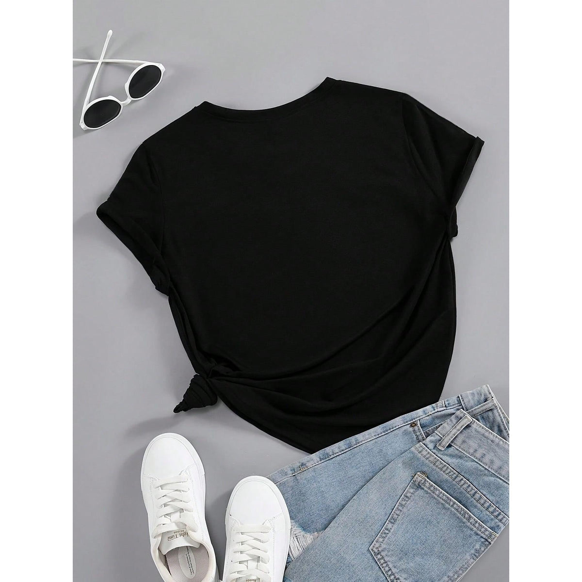 Women‘s ‘Mama’ Letter Print T-Shirt | Mommy Double-Sided Graphic Tee | Mother’s Day Gift