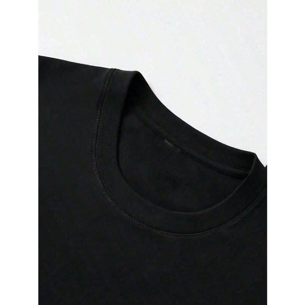 Men's “Not Just FORGIVEN” Christian T-Shirt | Black Heavyweight Cotton Graphic Tee, Loose Fit Casual Top for Church & Gym