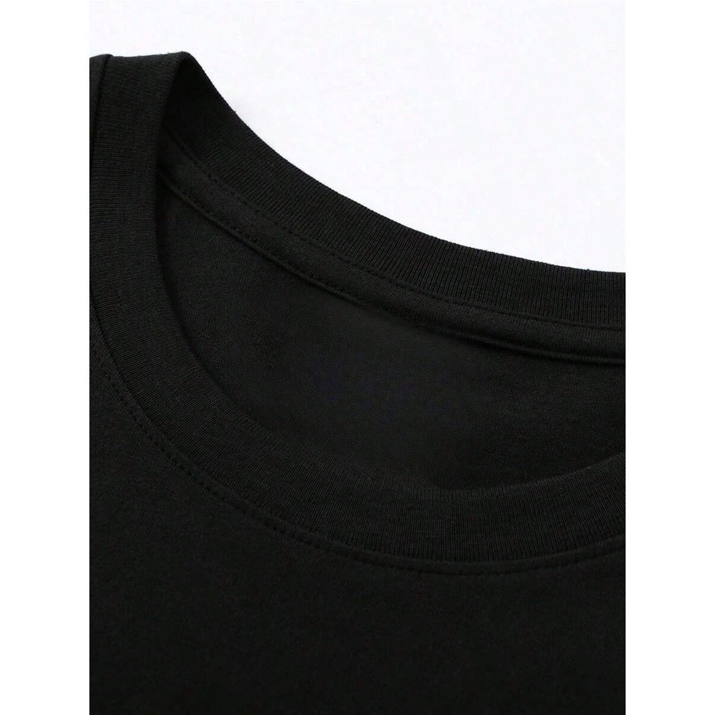 Men's graphic T-shirt, suitable for everyday wear, 100% pure cotton, unisex, creative, fashionable streetwear, high-quality design, comfortable fit, trendy style, a must-have item in your wardrobe. Pure cotton printed T-shirt, slimming and flattering.