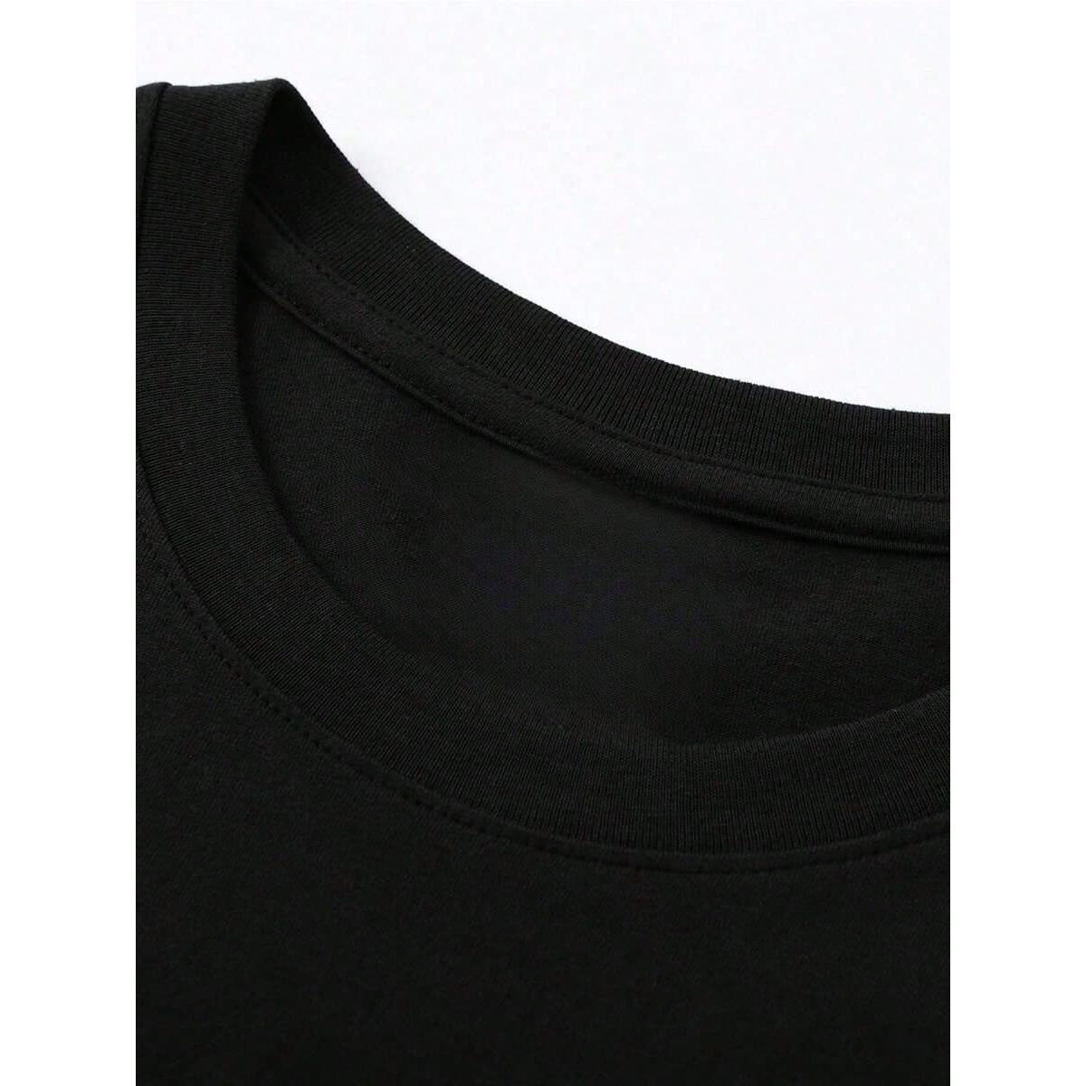 Men's graphic T-shirt, suitable for everyday wear, 100% pure cotton, unisex, creative, fashionable streetwear, high-quality design, comfortable fit, trendy style, a must-have item in your wardrobe. Pure cotton printed T-shirt, slimming and flattering.
