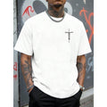 Fashion Apparel Men's T-Shirt - Casual Comfortable, Breathable Short Sleeve T-Shirt, Suitable For Summer Outdoor, Sports, And Casual Wear, Letter, Pattern, Novel Pattern Design, Adventure Classic Versatile