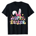 Happy Easter 2026 Cute Bunny Rabbit Easter Day Women Girls T-Shirt Women's Graphic Tee