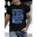 Men Casual Short Sleeve Tee 1 Pcs 100% Heavy Cotton - Comfortable Crew Neck, Soft Adorable Tees Tops