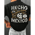 Made In Mexico Graphic Print 100% Cotton T-Shirt Mens T-Shirt, Summer And Spring Short Sleeve Crew Neck Casual Tops, Mens Clothing