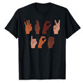 F ck ICE Hand Sign Language Anti Deportation Chinga La Migra T-Shirt for Men Women Crew Neck Funny T-Shirt for Men