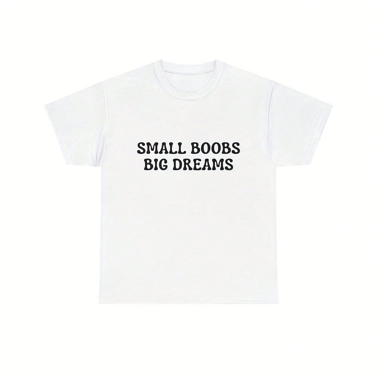 Small Boobs Big Dreams Shirt, Cute Top, Y2K Shirt, Graphic Shirt, Gift For Girlfriend, Y2K Baby Tee, 2000's Shirt