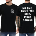 Work Harder Skull Graphic T-Shirt Gritty Motivational Tee for the Grinder Unisex Streetwear