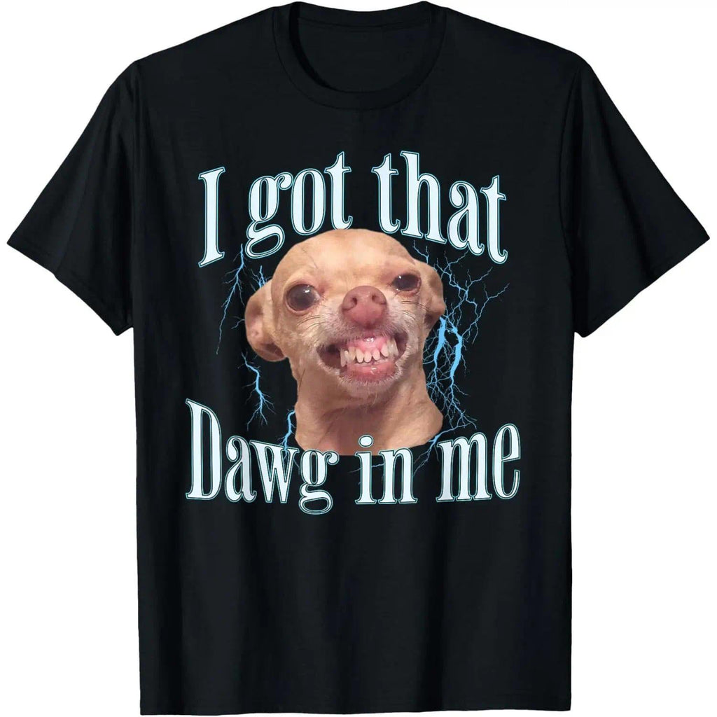 Women's Cotton Crew Neck Shortsleeve Comfortable Casual T-Shirt - Soft Wash, Wide Spectrum Sizes, Natural Elegant Chihuahua Funny Meme Print Style Clothes, Stripes/Plaid, Graphic, Pull On, Sports, Top, Tshirt, Lady, Machine Washable, Short Sleeve, Tops, R