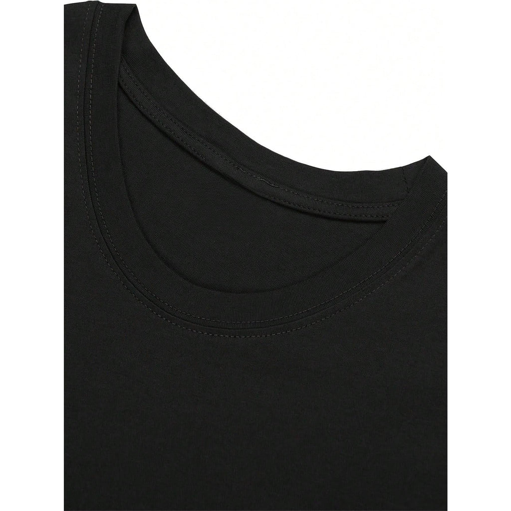 Teenage 'Heartthrob' Valentine's Day T-Shirt - Fun Colorful Letter Cotton T-Shirt, Suitable For Boys And Girls, Short Sleeved, Round Neck, Spring/Summer Wear