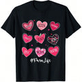 Funny Hearts Teach Love Inspire Para Life Valentines T-Shirt