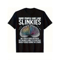 Graphic T-Shirt for Men with Funny Sarcastic Rubber Bands Slogan, Short Sleeve Round Neck Streetwear Top
