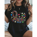 Autism Awareness Ribbon Shirt I Would Not Change Mom For The World But I Would Change The World For You T-Shirt For Women Autism Puzzle Pieces Design Gift For Mother's Day Or Autism Awareness Month