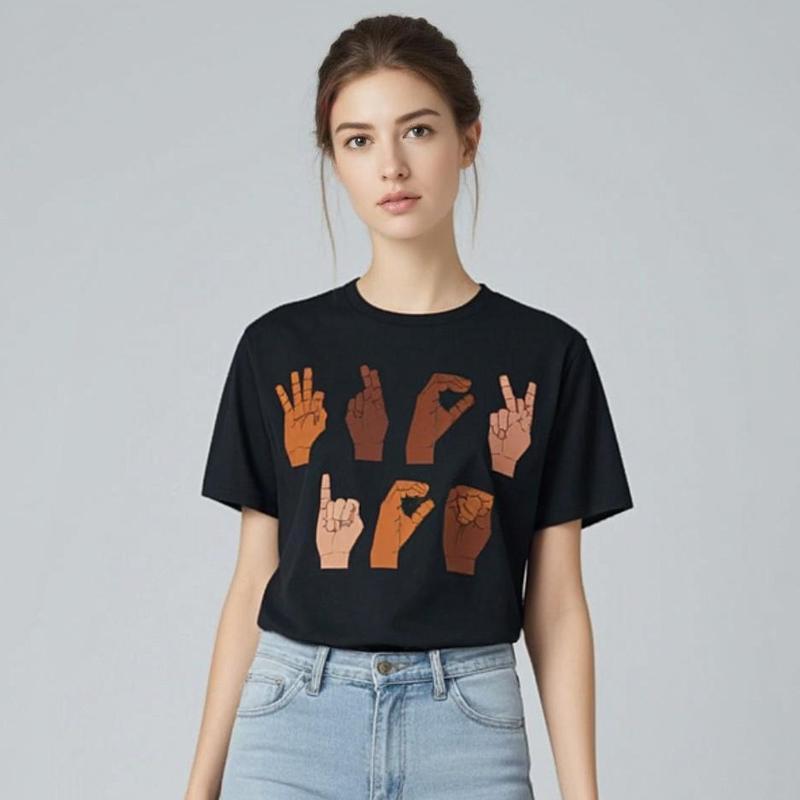 F ck ICE Hand Sign Language Anti Deportation Chinga La Migra T-Shirt for Men Women