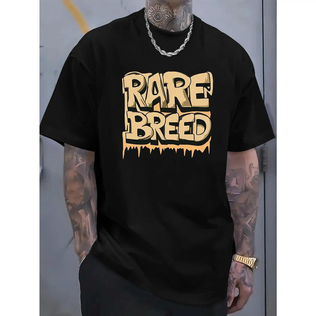 Men'sGraphic T-Shirt - Casual Cotton, Short Sleeve, Round Neck, All-Season Wear, Machine Washable, Breathable Clothing | Bold Graphic Tee |