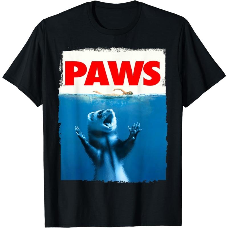 Paws Ferret Funny Ferret Lover Animal Gifts Unisex T-Shirt