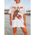 2026Lobster Cowboy Shirt, Funny Lobster Tshirt Western Beach Top Amalfi Coast Trip Tomato Girl Summer