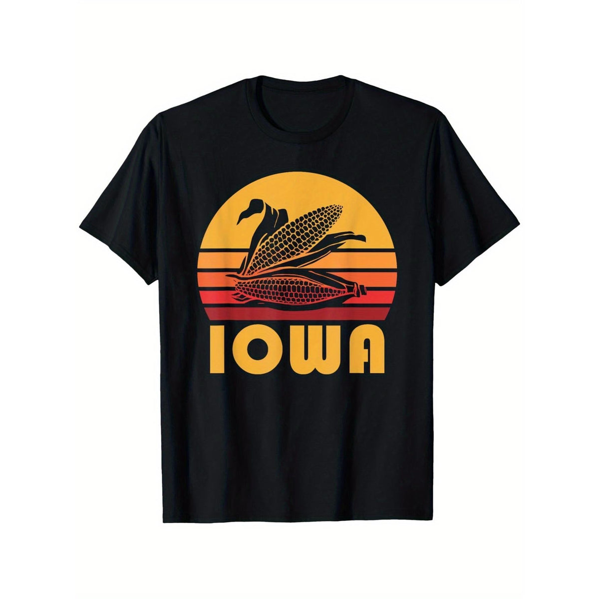 Retro Iowa Corn Shirt, Vintage Maize Farming Tee Gift T-Shirt, Suitable for Mens & Womens Outdoor T-Shirt, 100%cotton, S-5XL