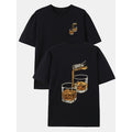 Whiskey and Spirits Double-sided Print Pattern Men's Fashion Trend T-shirt, Suitable for Home and Daily Casual Wear