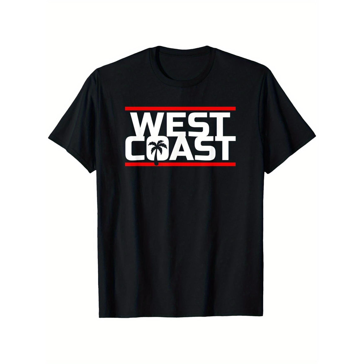 West Coast Palm Tree'S Original Design with Classic Look T-Shirt, Suitable for Mens & Womens Outdoor T-Shirt, 100%cotton, S-5XL