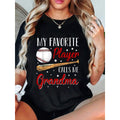 100% Cotton Baseball My Favorite Player Calls Me Grandma Heart T-Shirt