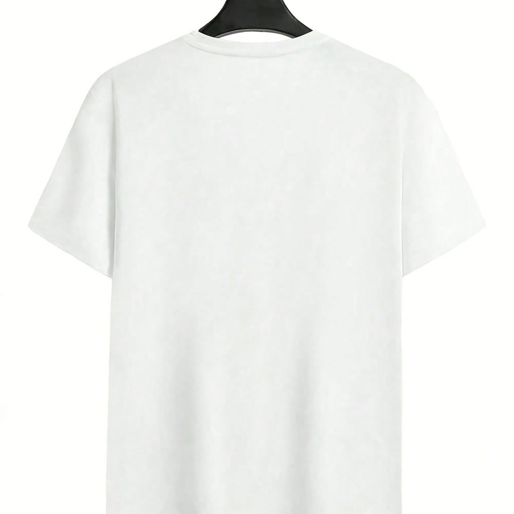 Women Round Neck T Shirt Cow Skull And Brown Spot Print Should I Come With A Warning Text Short Sleeve Casual Summer Top For Everyday Wear