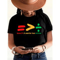 Women's Black History Month Graphic T-Shirt - Short-Sleeve Round Neck Soft Cotton Blend Essential Casual Tshirt for Spring, Summer Wear