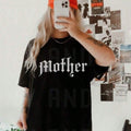 Mother Grunge Graphic Tee, Mom Graphic Shirt, Casual Short Sleeve Crew Neck T-Shirt